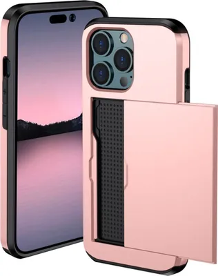 Produktbild von imoshion Backcover mit Kartenfach iPhone 14 Pro - Rosé gold
