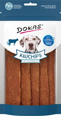 Produktbild von DOKAS - Kauchips mit Entenbrust 1er Pack (1 x 175g)