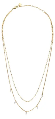Produktbild von Fossil Ellis Damen Goldfarbene Edelstahl Halskette, JF04894710
