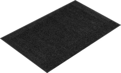 Produktbild von SucceBuy Schmutzfangmatte, 2438x1219 mm, Fußmatte für Innen- und Außenbereiche, Sauberlaufmatte mit PVC-Unterseite, Türmatte, waschbarer Eingangsteppich für Flur, Balkon und Garage, gestreift, Grau