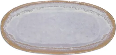 Produktbild von Stoneware Teller klein oval, 22,5 x 10,8 cm, polarweiß