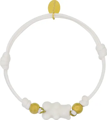 Produktbild von Fashionbox Armband Messing 21 cm weiß Kunststoff 449060016-1