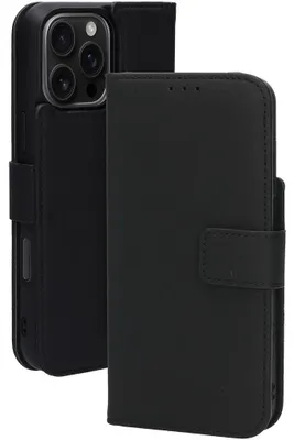 Produktbild von Mobiparts MP-127227, Geldbörsenhülle, Apple, iPhone 16 Pro Max, 17,5 cm (6.9"), Schwarz