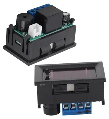 Zdjęcie produktu dla Cyfrowy termostat z mikroprocesorem, sterownik temperatury z wyświetlaczem i czujnikiem, zasilanie DC 12V