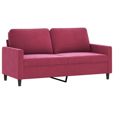 Produktbild von 2-Sitzer-Sofa Weinrot 140 cm Samt