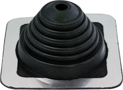Produktbild von Rohrmanschette Nr. 3 (6-146mm), eckiger Flansch aus EPDM, schwarz