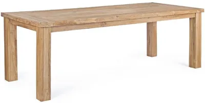 Produktbild von Casa Padrino Luxus Gartentisch Naturfarben 240 x 100 x H. 77 cm - Rechteckiger Garten Esstisch aus recyceltem Teakholz - Teakholz Garten Möbel - Luxus Garten Möbel