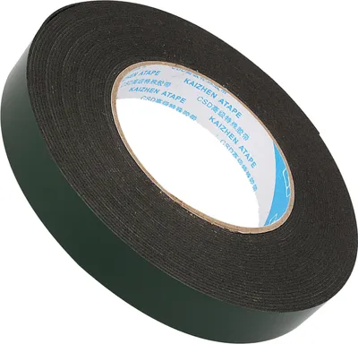 Image de ruban de mousse double face imperméable et doublement adhésif de 10m Noir Couleur