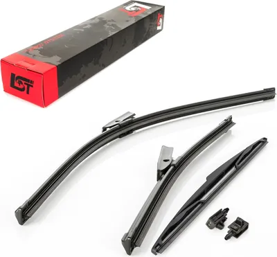 Produktbild von Scheibenwischer Set vorne hinten Frontwischer Heckwischer für Renault Megane III