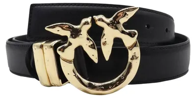 Produktbild von Pinko - "Love Berry H3" Gürtel für Damen NA224 (L) (Schwarz/Altgold)
