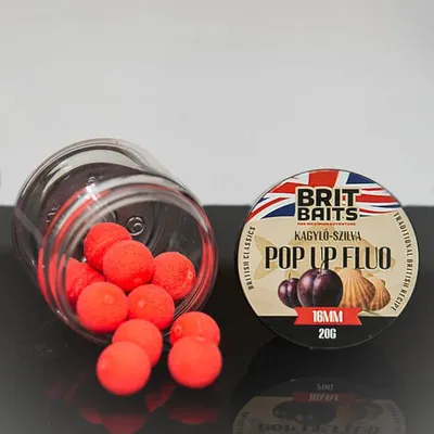 Productafbeelding van BritBaits Pop-Up, fluorescerend, mossel-pruim, 16 mm