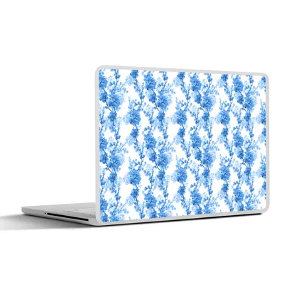 Produktbild von MuchoWow® Laptop Aufkleber Sticker Cover Blumen - Blau - Hortensie 30x22 cm - Laptop-Sticker