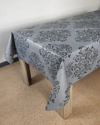 Produktbild von Wachstuchtischdecke 140x100 cm - Ornament Dunkel - Wachstischdecke mit wasserabweisender und lebensmittelecht PVC-Beschichtung - Outdoor-Tischdecken für Garten, Küche - Tischdecke wetterfest