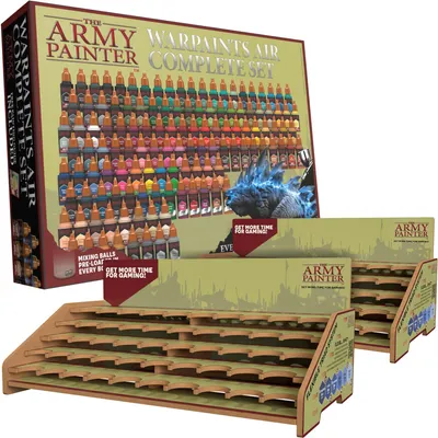 Airbrush-Acrylfarbset, 126 x 18 ml, Komplettset mit Farbstation