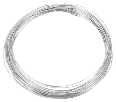 Kupferdraht 0,8 mm, 10 m, hellsilber, für Schmuckherstellung