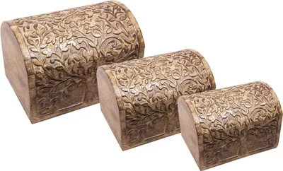 Produktbild von Truhenset 3er Set Lebensbaum, 20x12x11 cm, 24x16x15 cm, 28x20x19 cm