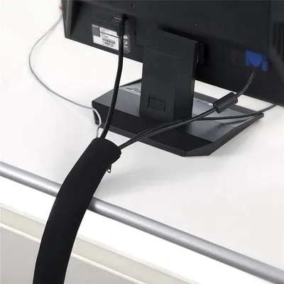Produktbild von CHPN – Kabel-Organizer – Kabelmantel – Kabelabdeckung – 50 cm – Schwarz – Kabel-Organizer – Kabel zusammenbinden – Kabel verstecken