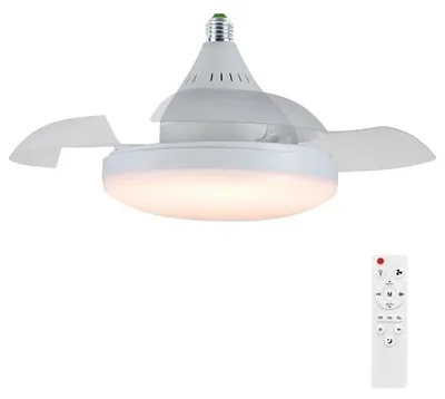 Produktbild von Deckenventilator, dimmbares Licht, Fernbedienung, Stil A