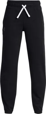 Immagine prodotto di Pantaloni da jogging Under Armour Rival in felpa, neri, taglia 8 anni, per bambino, neri, taglia 8 anni