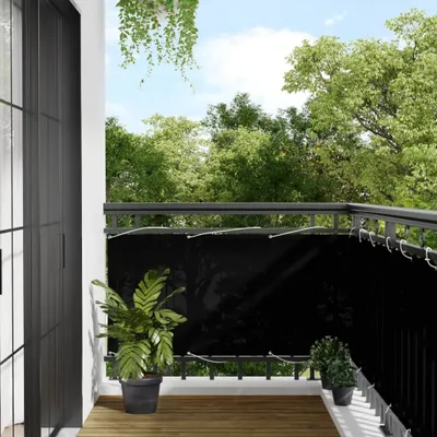 Immagine prodotto di Maison Exclusive - Schermo per balcone nero, 75x700 cm, 100% poliestere Oxford