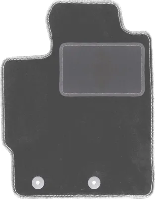 Produktbild von Fahrerfußmatte Velours graphit passend für Toyota Verso-S (2010-2015, Minivan) – mit Befestigungen – passgenau