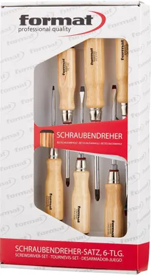 Produktbild von Format Schraubendreher-Satz Holzheft PZ 6-teilig