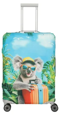 Obrázok produktu pre Travelite, ochranný obal na kufor, veľkosť M, vzor Koala