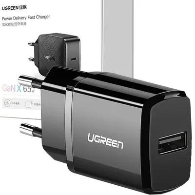 Zdjęcie produktu dla Ugreen Ładowarka Sieciowa Usb 2,1A Czarny (50459)