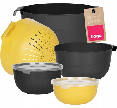 Produktbild von Hoga Küchentools Schüsselset mit Deckel 7-teilig