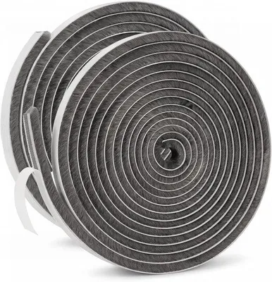 Productafbeelding van 20 m (L) x 15 mm (D) x 9 mm (B) borstelafdichting deurafdichting