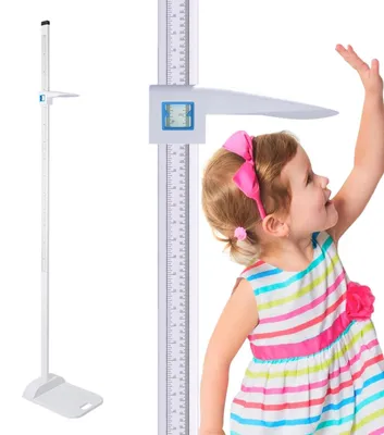 Produktbild von Tragbarer Stadiometer 20-210 cm - Medizinisches Höhenmessgerät - Wandmontage