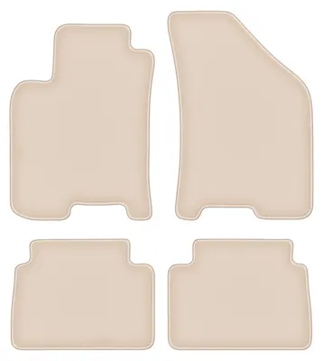 Produktbild von DURBAN Beige Velours-Fußmatten-Set für Daewoo Lanos Limousine, Schrägheck (1997-2004)