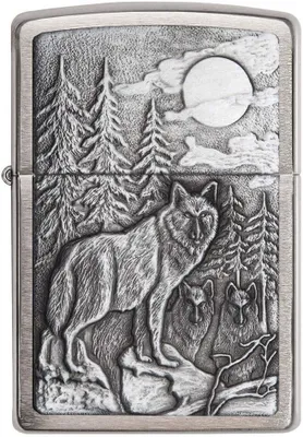 Immagine prodotto di Accendino ZIPPO 60005407 Timberwolves Emblema del lupo