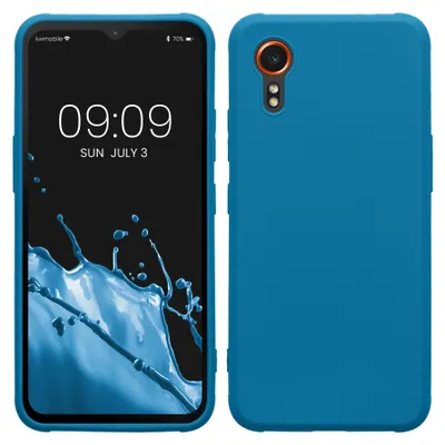Produktbild von kwmobile Handyhülle für Samsung Galaxy Xcover7 Hülle - TPU Case - Kabelloses Laden - Schutzhülle Cover in Karibikblau