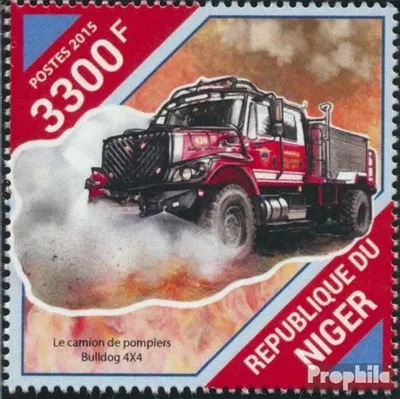 Produktbild von Briefmarken Niger 2015 Mi 3931 (kompl. Ausg.) postfrisch Feuerwehrfahrzeuge
