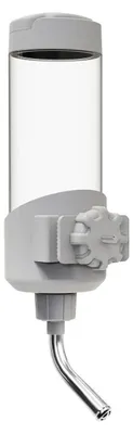 Immagine prodotto di Distributore automatico di acqua per piccoli animali, capacità 680 ml, colore grigio, da appendere, bottiglia per l'acqua senza BPA