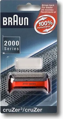 Produktbild von Braun 67091064 Scherfolie metallic-rot für CruZer 3 Herrenrasierer