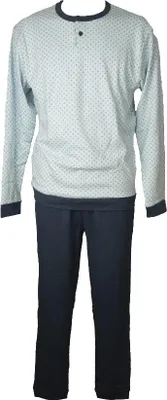 Immagine prodotto di Pigiama uomo RAGNO interlock caldo cotone invernale manica lunga collo serafino pantalone e maglia con polsini articolo U542N1, Taglia 54, Cotone 100%