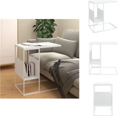 Produktbild von vidaXL Beistelltisch Weiß 55x36x59,5 cm Holzwerkstoff -  Couchtische