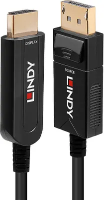 Produktbild von LINDY DP 1.2 auf HDMI 18G AOC Kabel, 40m