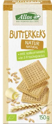 Produktbild von Allos 231055, Plätzchen, 150 g, Gluten, Milch, EEC 834/2007, 453 kcal, 1896 kJ