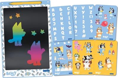 Image de Tablette à Dessins électronique multicolore Bluey