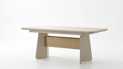Productafbeelding van Tafel, modern design, kleur wit, geschikt voor de woonkamer, comfortabel, rechthoekig, uitschuifbaar