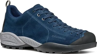 Mojito GTX Lifestyle Schuhe von Scarpa in Blau; mit Schnürung und Gummisohle.