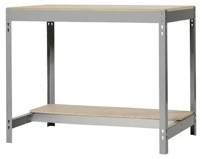Produktbild von PROREGAL Werkbank BUFFALO | HxBxT 84x150x76cm | Traglast 600kg | Grau