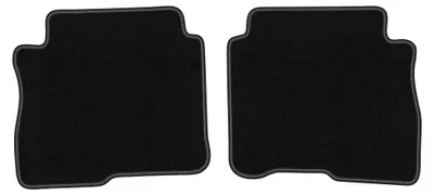 Produktbild von Velours-Fußmatten Hinten für Hyundai SantaFe II 2006-2012 (SUV) – 2-tlg, Schwarz, passgenau – Wielganizator LUX