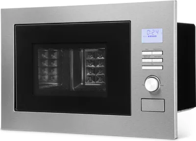Produktbild von Bomann® 3in1 Einbau Mikrowelle mit Grill und Heißluft | 25L | 8 Programme | inkl. Grillrost und Drehteller | 900W | MWG 3001 H EB Edelstahl