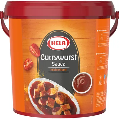 Obrázek produktu pro Hela Currywurst Sauce mírně pikantní kořenící omáčka na currywurst 10000ml