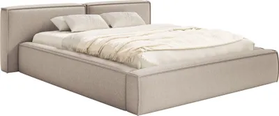 Produktbild von Selsey Tilves Low – Polsterbett 200x200 mit Bettkasten und Lattenrost, Chenille, beige