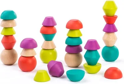 Image de Jouets éducatifs en bois Miniland 30 pièces